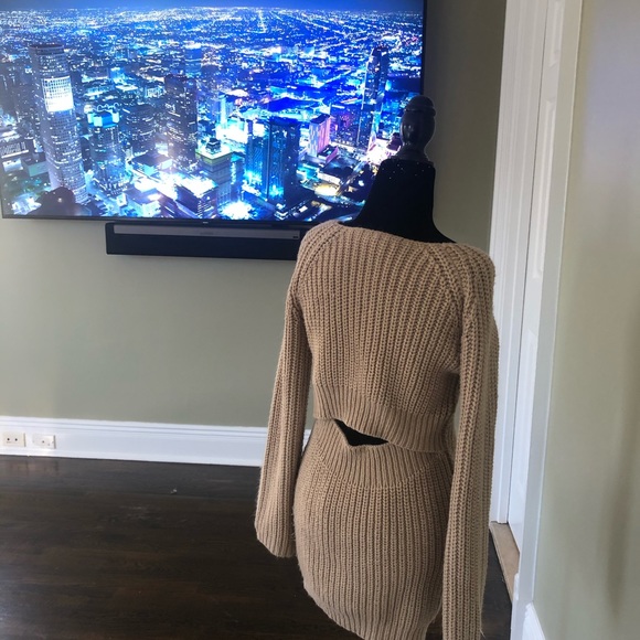 silence + noise Dresses & Skirts - Exposed Back Knit Dress